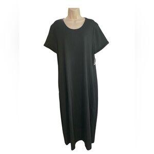Old Navy Black Dolman Sleeve Maxi Dress